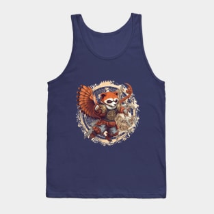 Red Panda Kung-Fu - Flying and Fighting with Furry Fury Tank Top